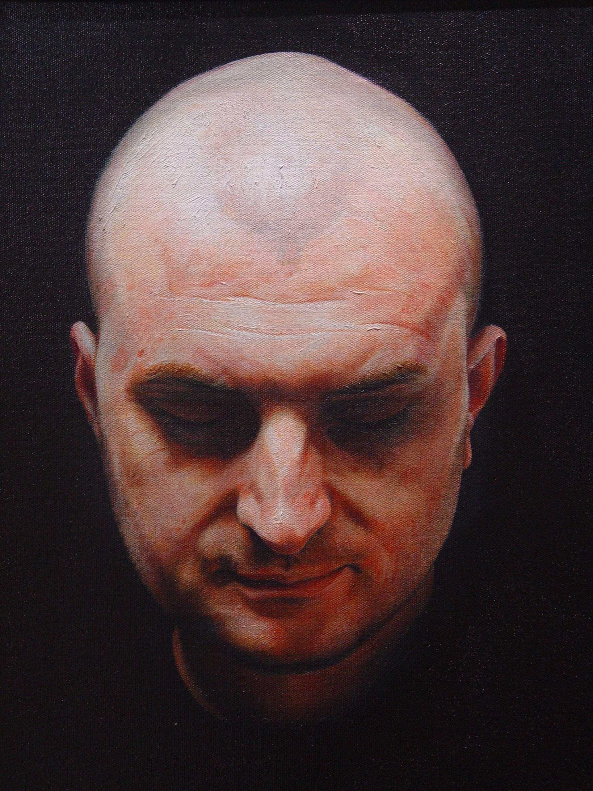 Jeremy Andrews Portrait Painting - Head 2 - Contemporary, Photo-realism