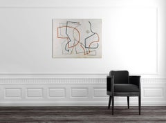 Cascading Line (Polka) (Abstract Painting)