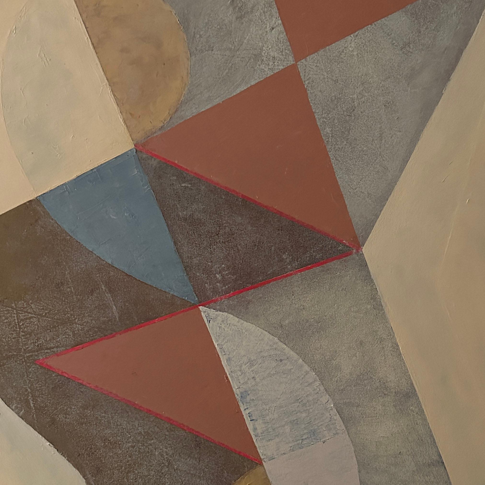 Icona XV Echo Fold 2016 (Caso Giallo) (Pittura astratta) - Painting Astratto di Jeremy Annear