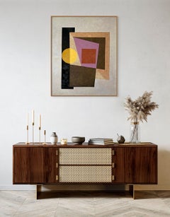 Meeting Point (Barn Red) (Abstract painting)