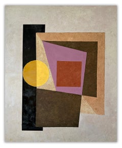 Meeting Point (Barn Red) (Abstract painting)