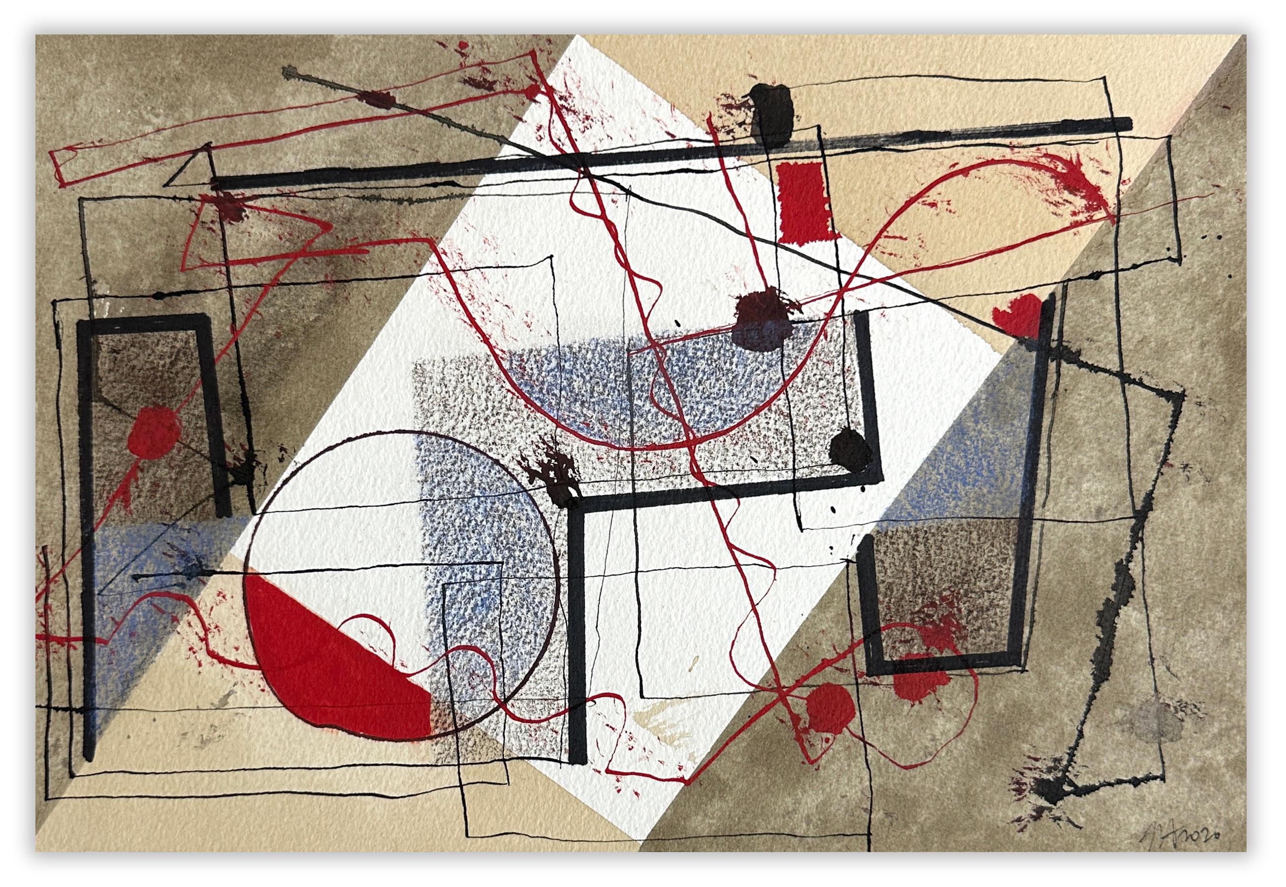 Jeremy Annear Abstract Painting - Metrographic II No.8 (Abstract painting)