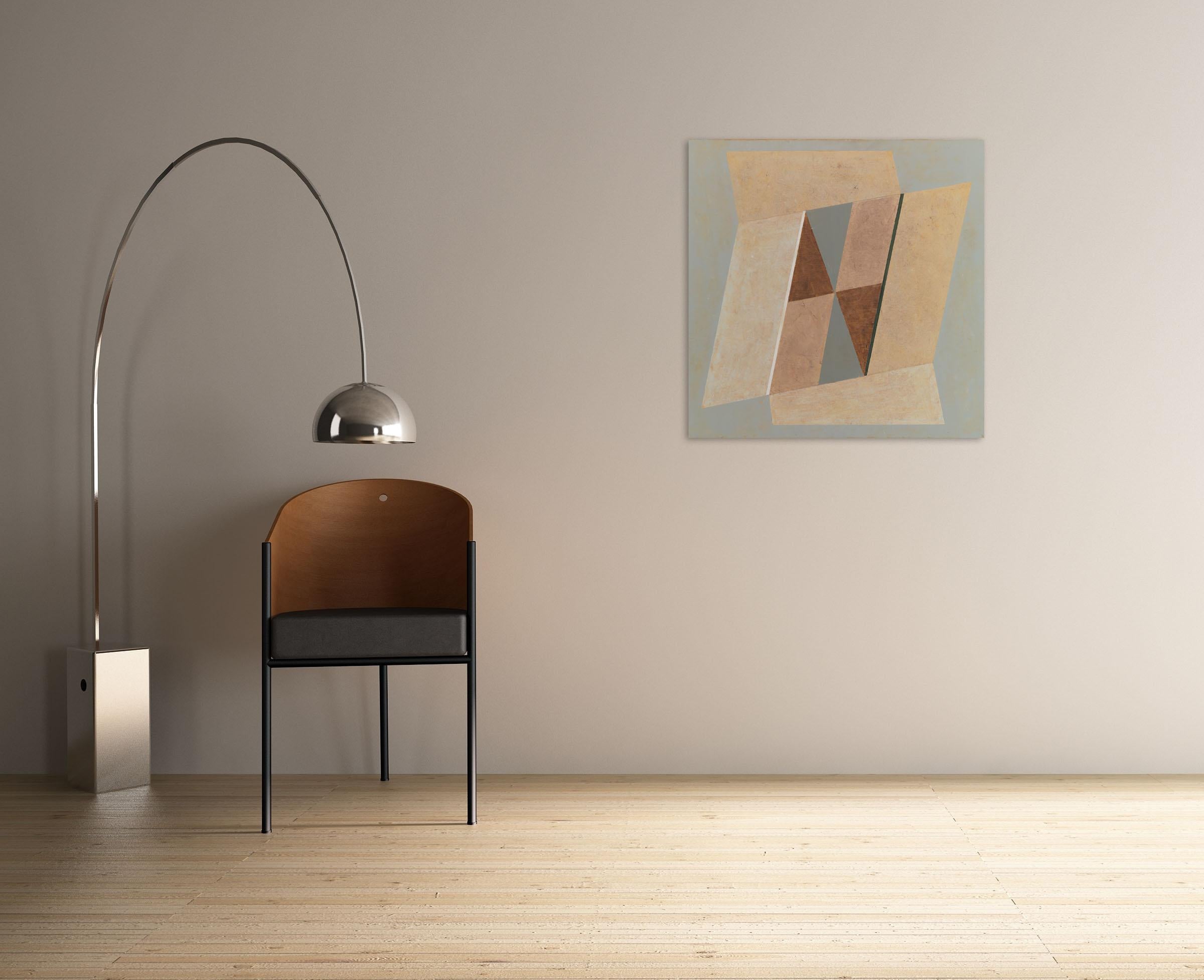 Geometria casuale (Apertura) (Pittura astratta) - Painting di Jeremy Annear