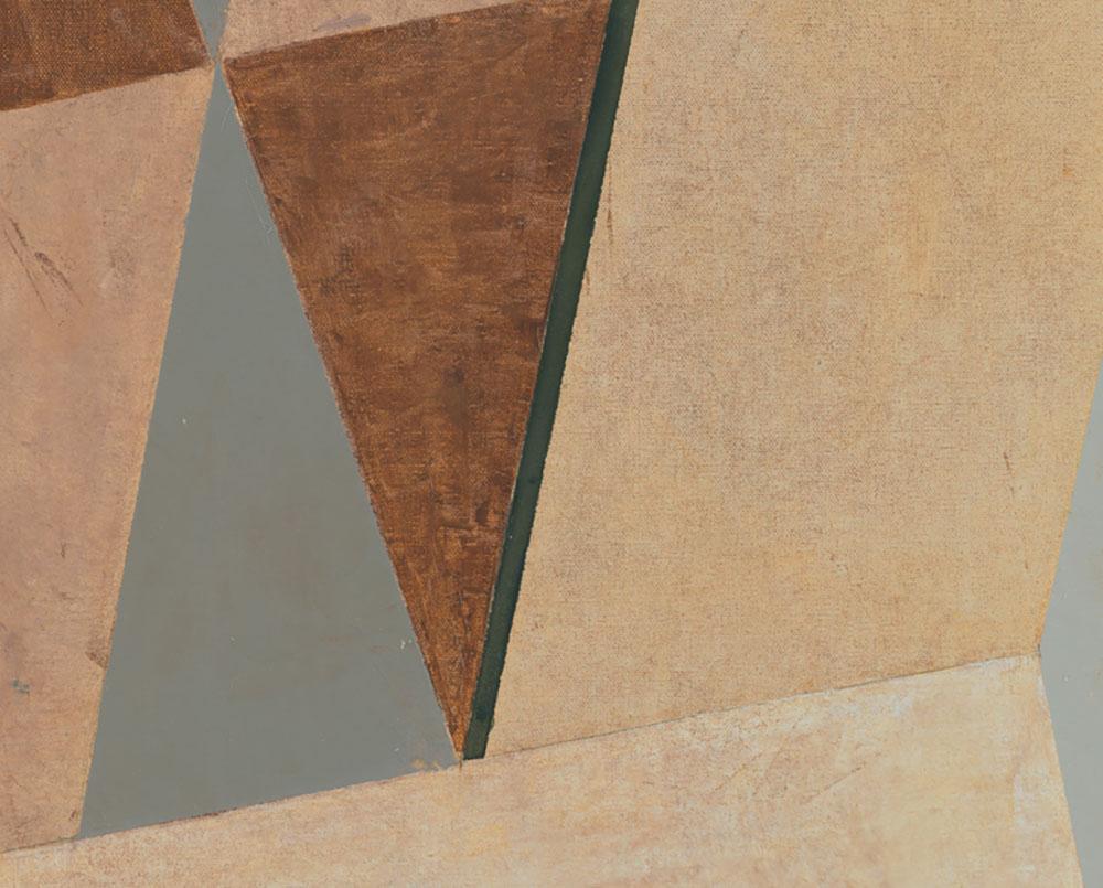 Geometria casuale (Apertura) (Pittura astratta) - Painting Astratto di Jeremy Annear