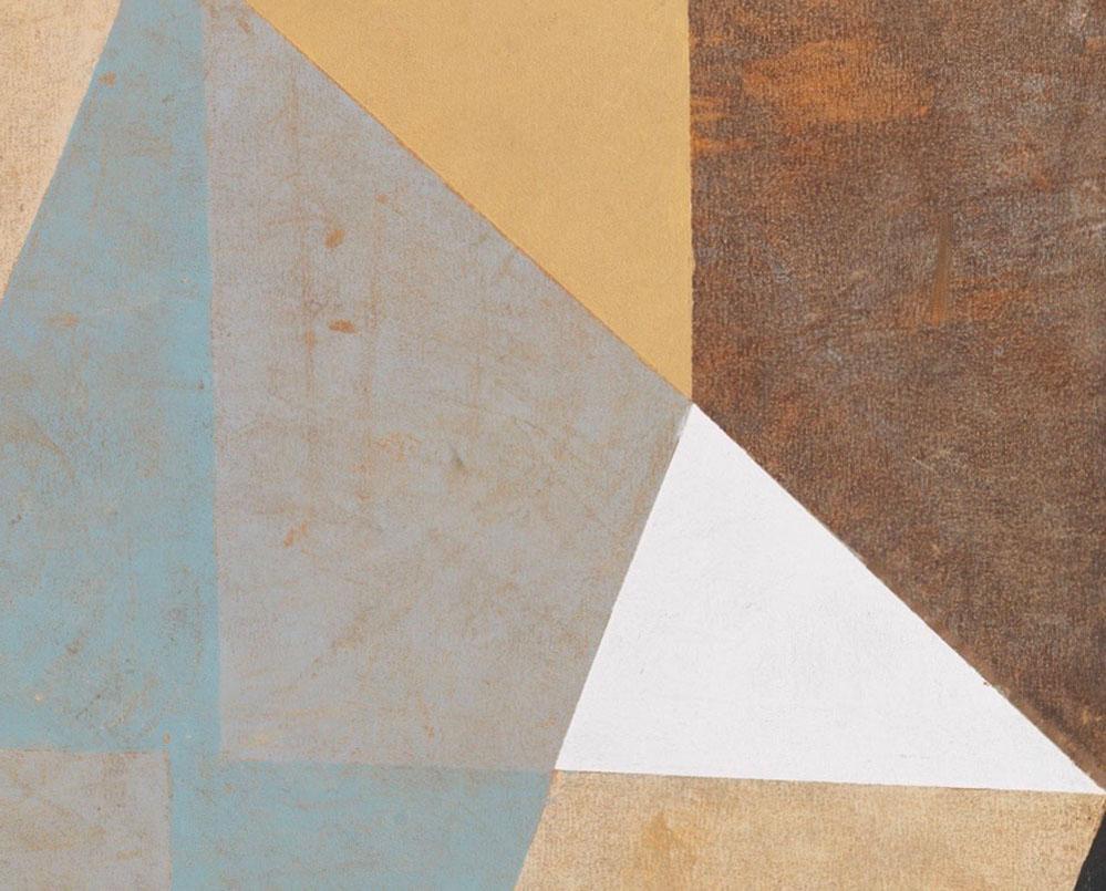 Turning Point I (Abstract painting) - Brown Abstract Painting by Jeremy Annear