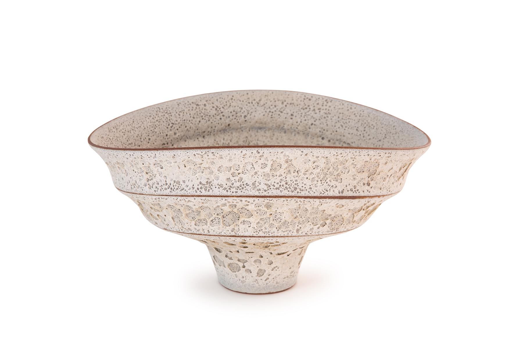 Mid-Century Modern Jeremy Briddell Large Tiered Ceramic Bowl