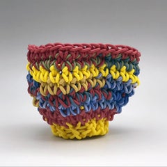 "Crocheted Porcelain Tea Cup Number 91", Contemporary, Porcelain, Sculpture
