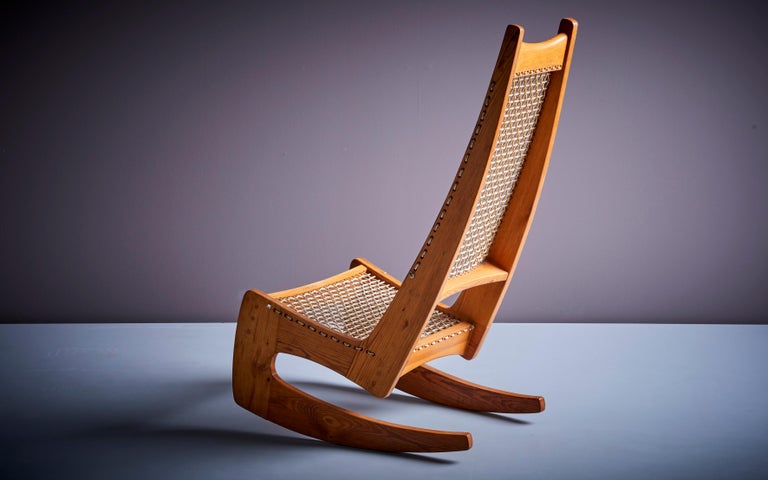 Jeremy Broun Studio Rocking Chair, UK 1970s For Sale at 1stDibs | jeremy  cord woods