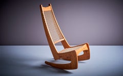 Jeremy Broun Rocking Chair, Pine Wood, Mid-Century Modern, UK, 1970s