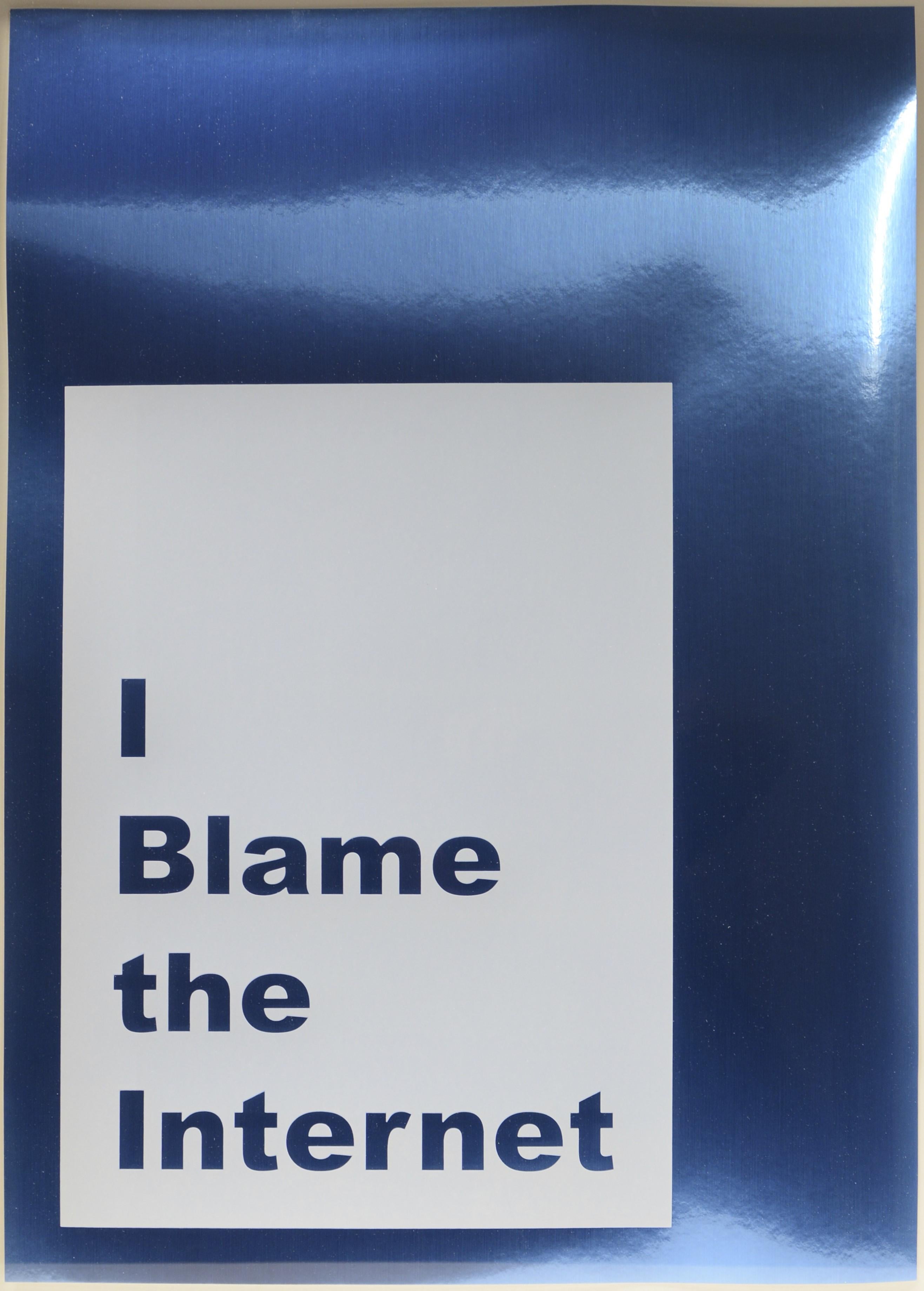 Jeremy Deller Abstract Print - I Blame the Internet