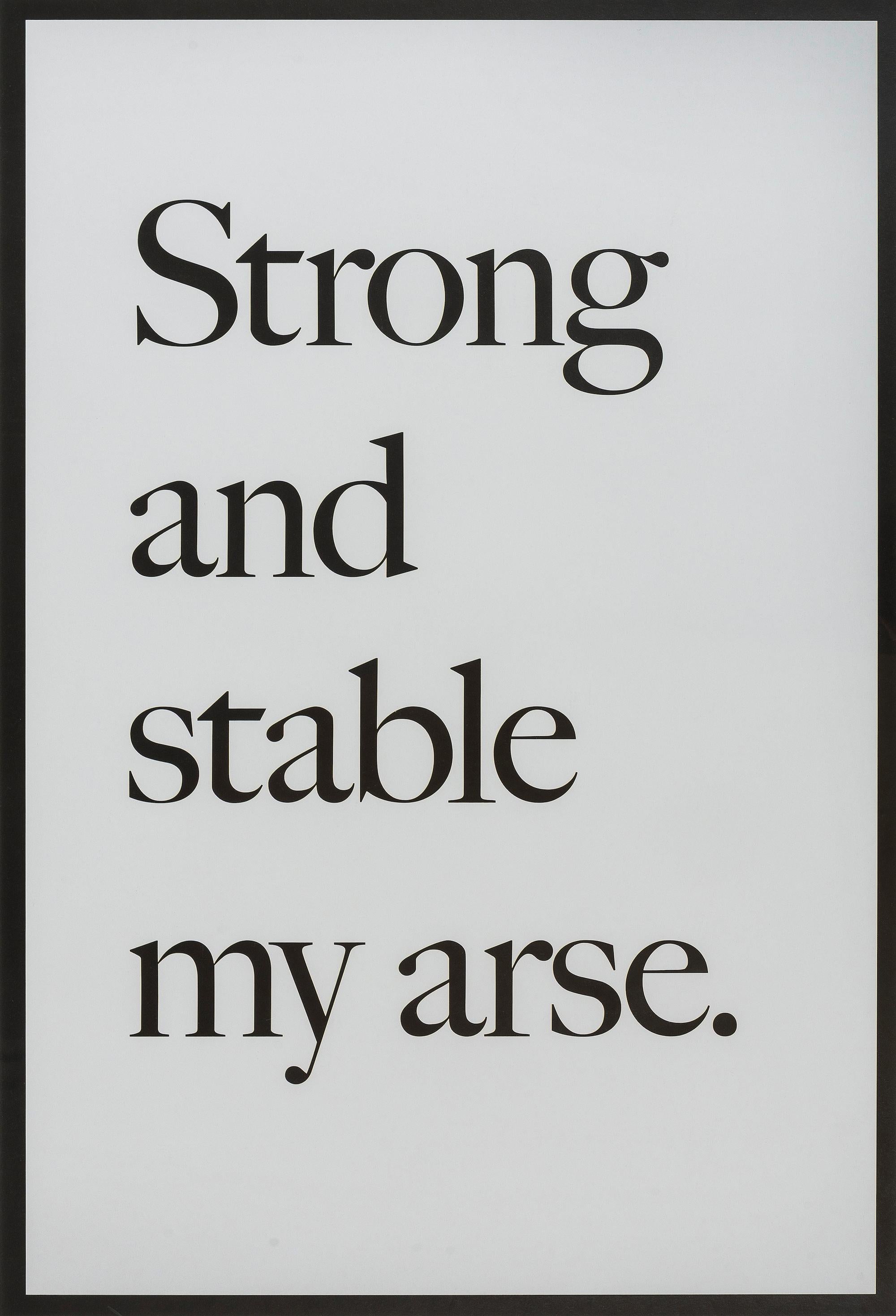 jeremy deller strong and stable print