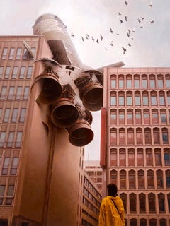 JEREMY GEDDES - EDIFICE, Édition limitée surréaliste Rocket, artiste moderne australien