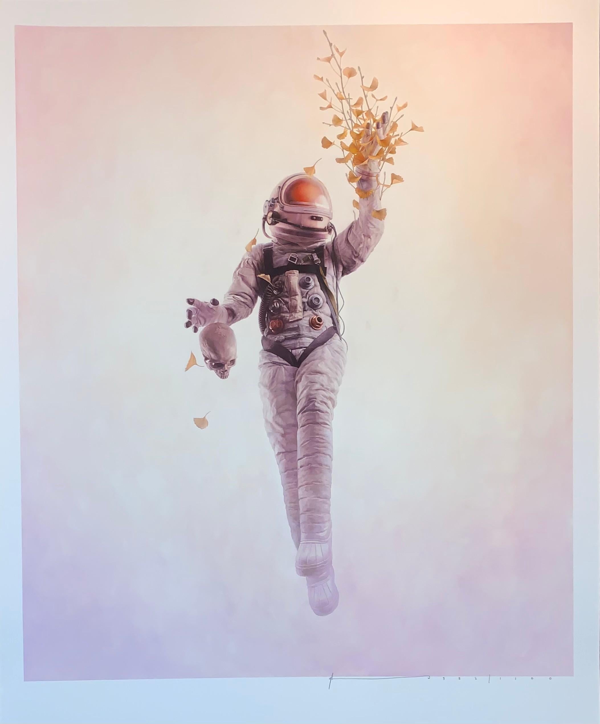 Jeremy Geddes „“Fundation“ Astronaut Druck 2015 Australien Surrealistische Kunst  