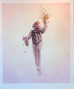 Jeremy Geddes "Foundation" Astronaut Print 2015 Australia Surrealist Art  