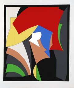 Lincoln Center, Large Colorful Abstract Screenprint by Jeremy Gilbert-Rolfe