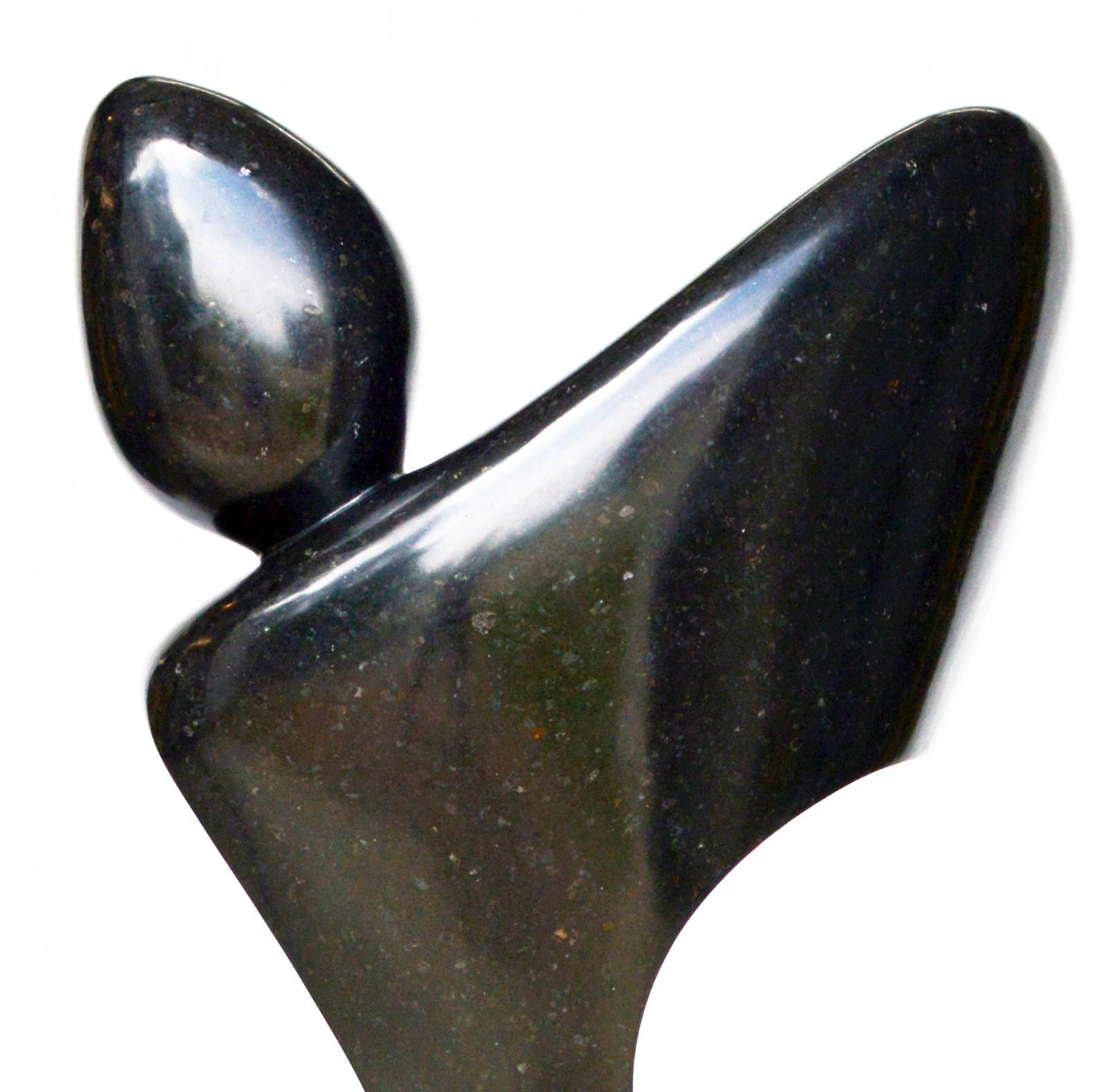 black granite sculpture