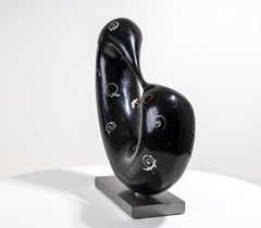 Bridge (Black with Shells) #20 Ed 33/50 - Abstract Granite Sculpture