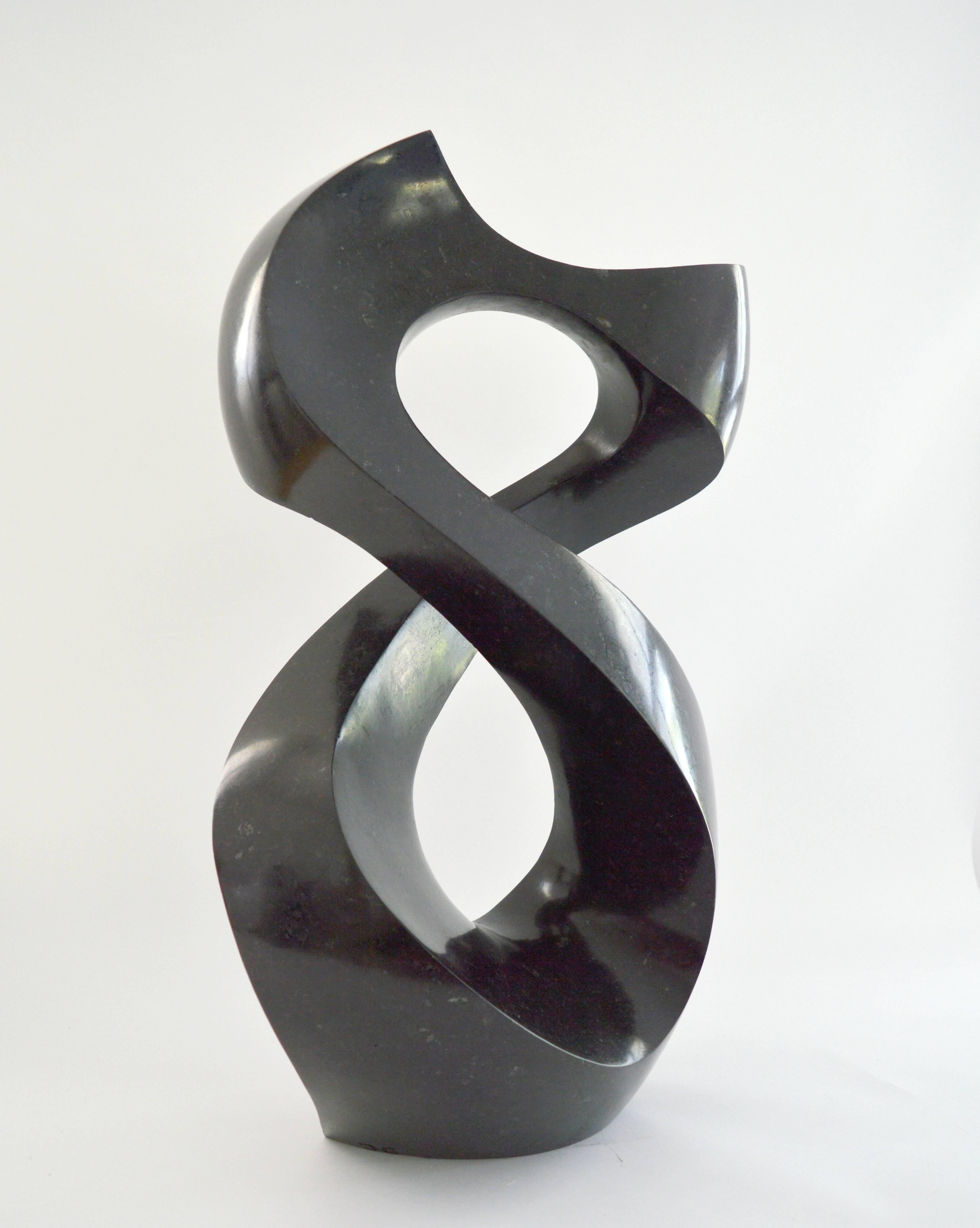 Jeremy Guy Abstract Sculpture - Halcyon Black