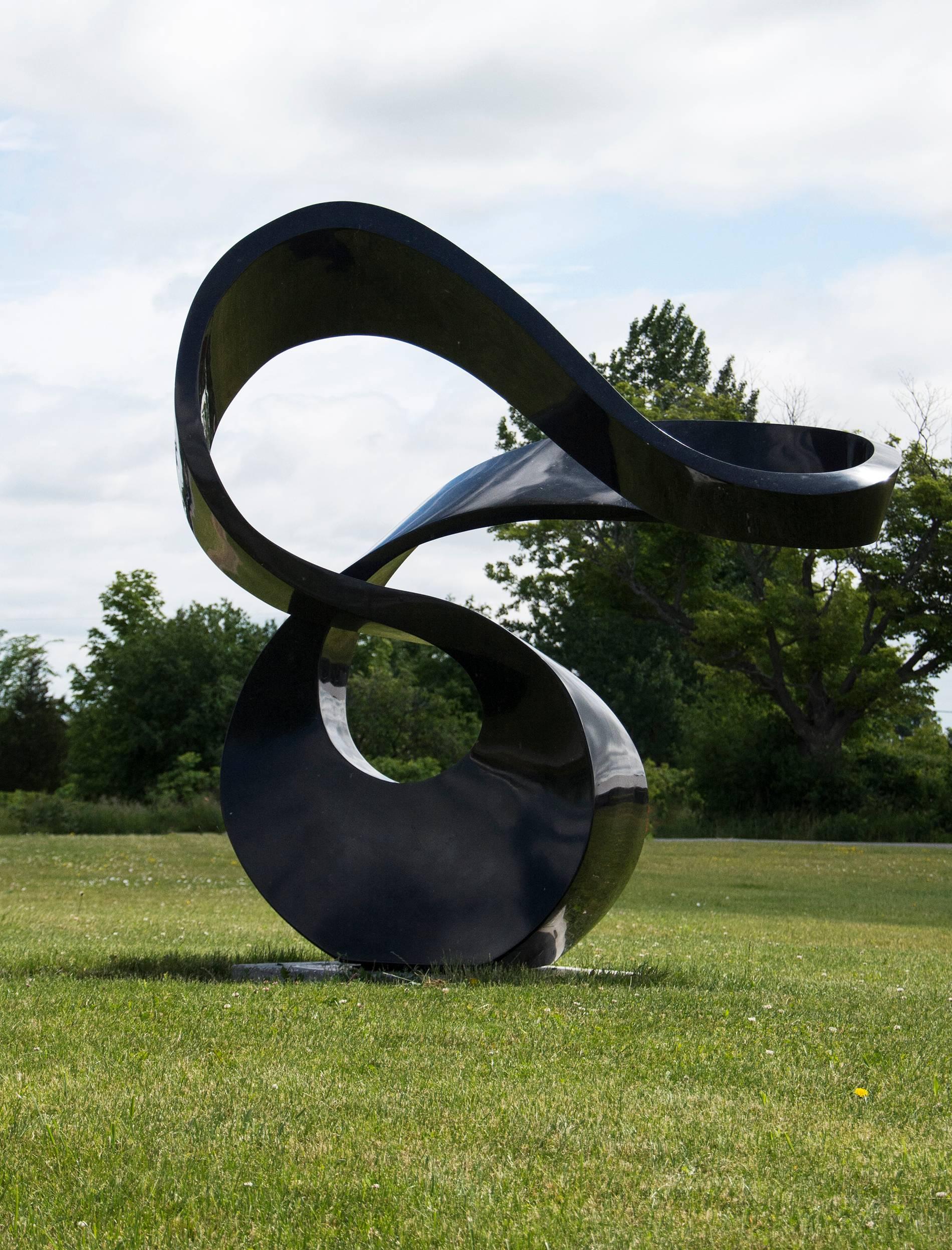 Zephyr - Gray Abstract Sculpture by Jeremy Guy