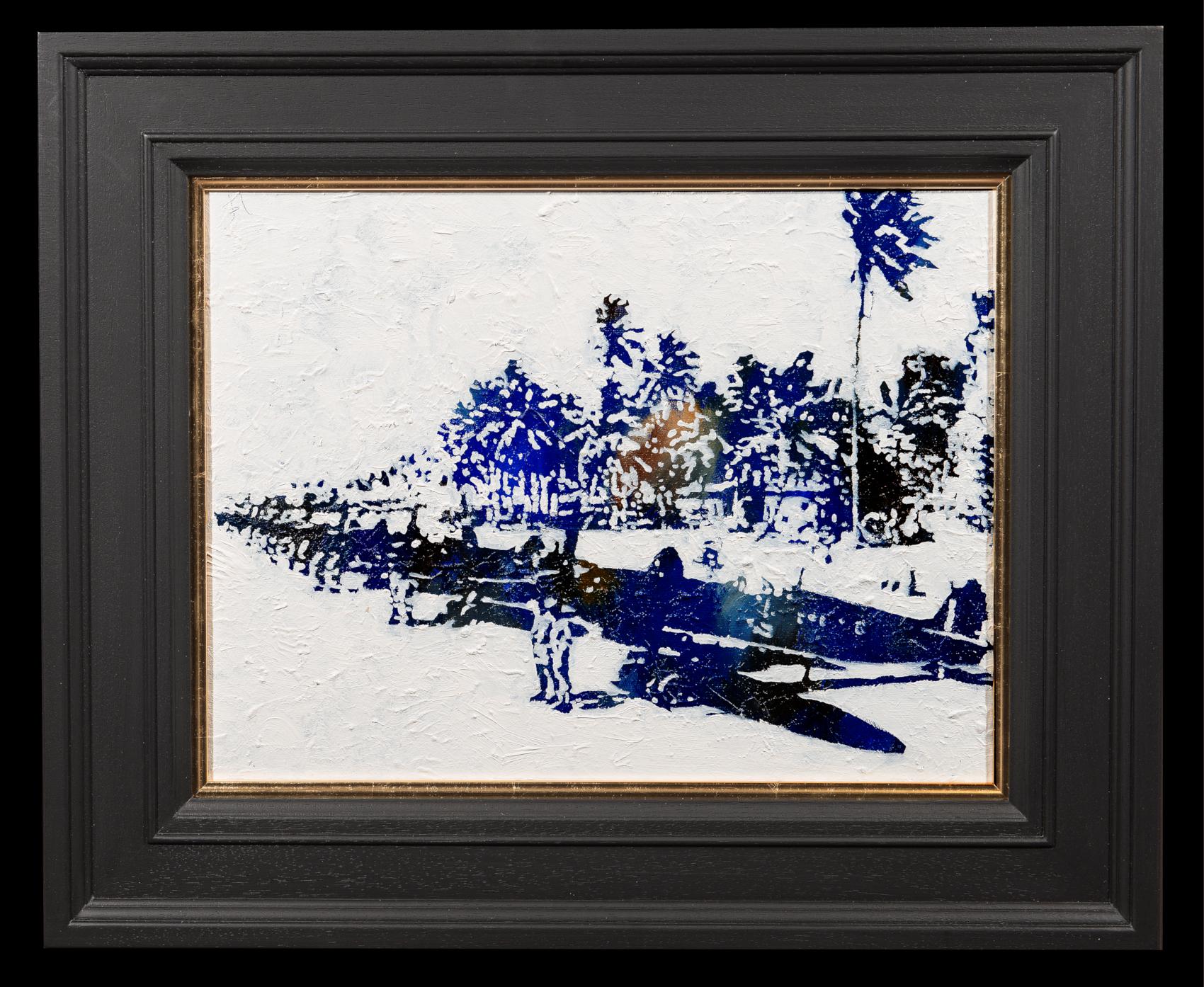 Spitfires in the Pacific - Painting by Jeremy Houghton