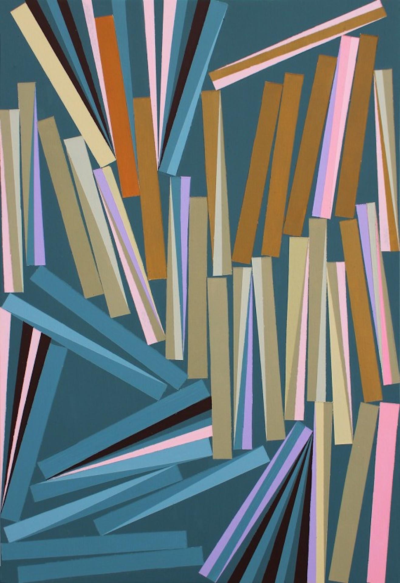 Archiver, Jeremy Morgan, Original abstraktes geometrisches Gemälde, preisgekrönte Kunst im Angebot 1