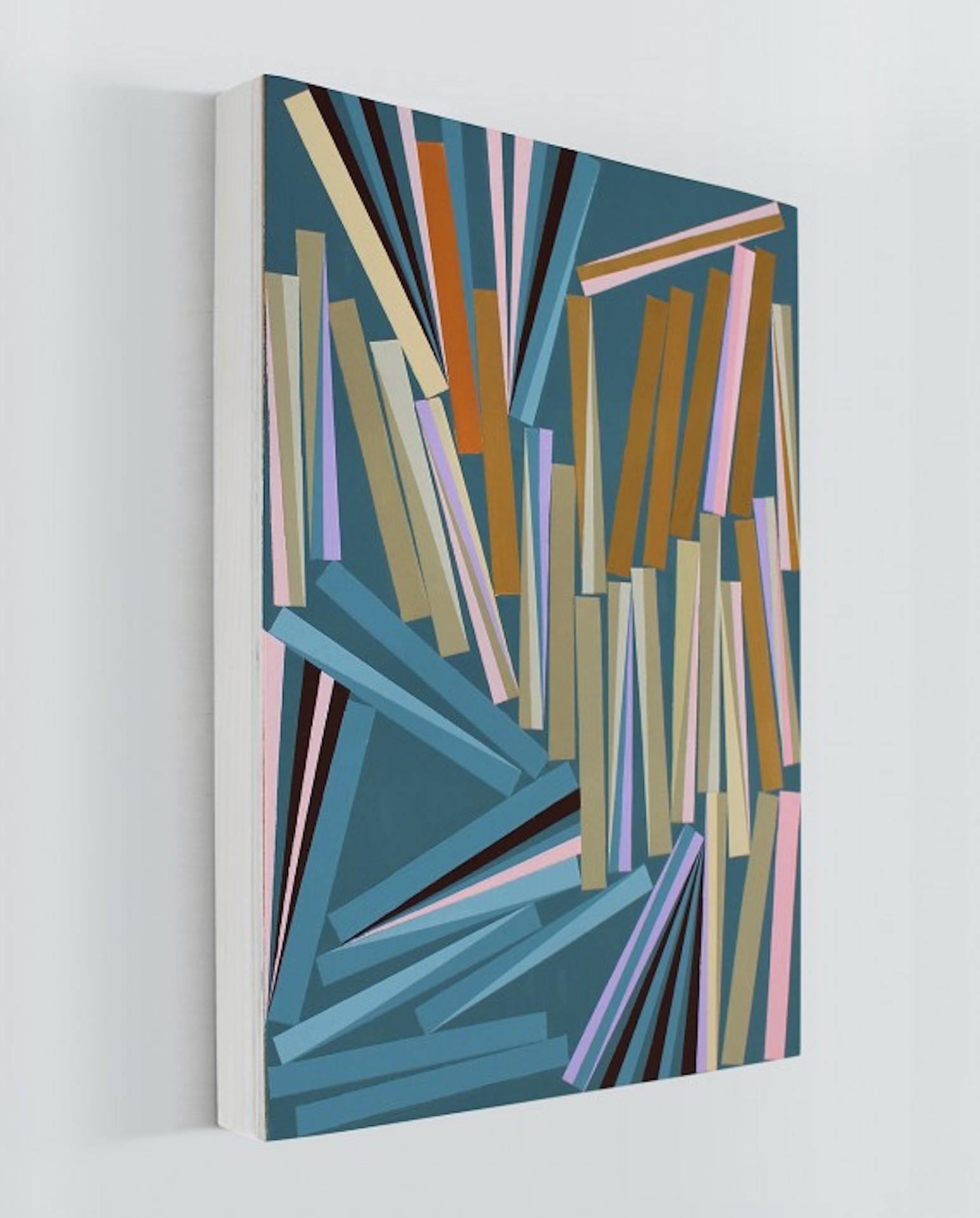 Archiver, Jeremy Morgan, peinture géométrique abstraite originale, Art abordable en vente 3