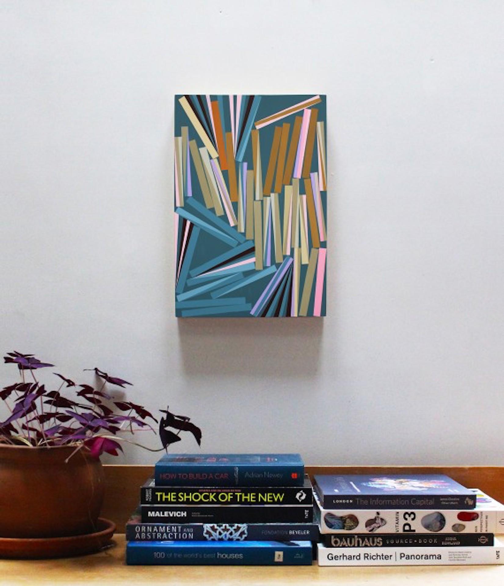 Archiver, Jeremy Morgan, Original Abstract Geometric Painting, Affordable Art For Sale 2