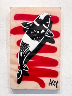 Prosperity 1 - Koi Stencil Art