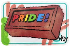 Rivolte di Stonewall (NYC 1969) - Cartello Queer Street Art Rivolte di Stonewall