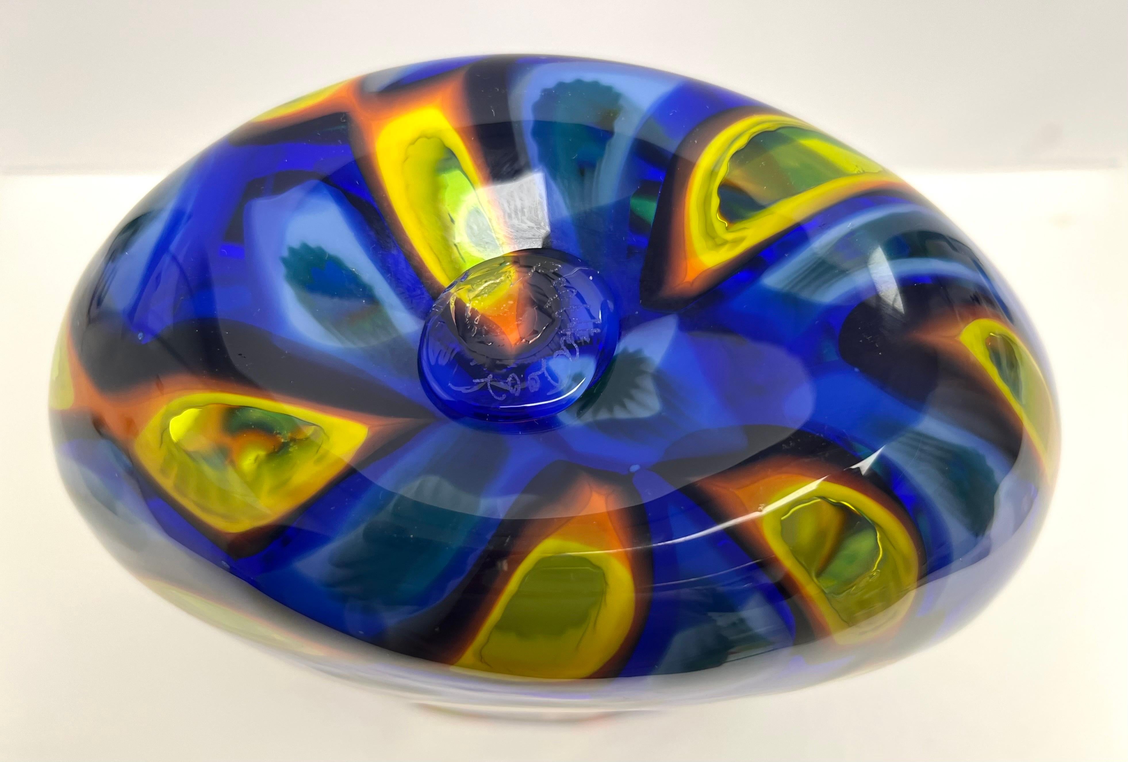 Jeremy Popelka Art Glass Murrini Vase 2001 For Sale 4