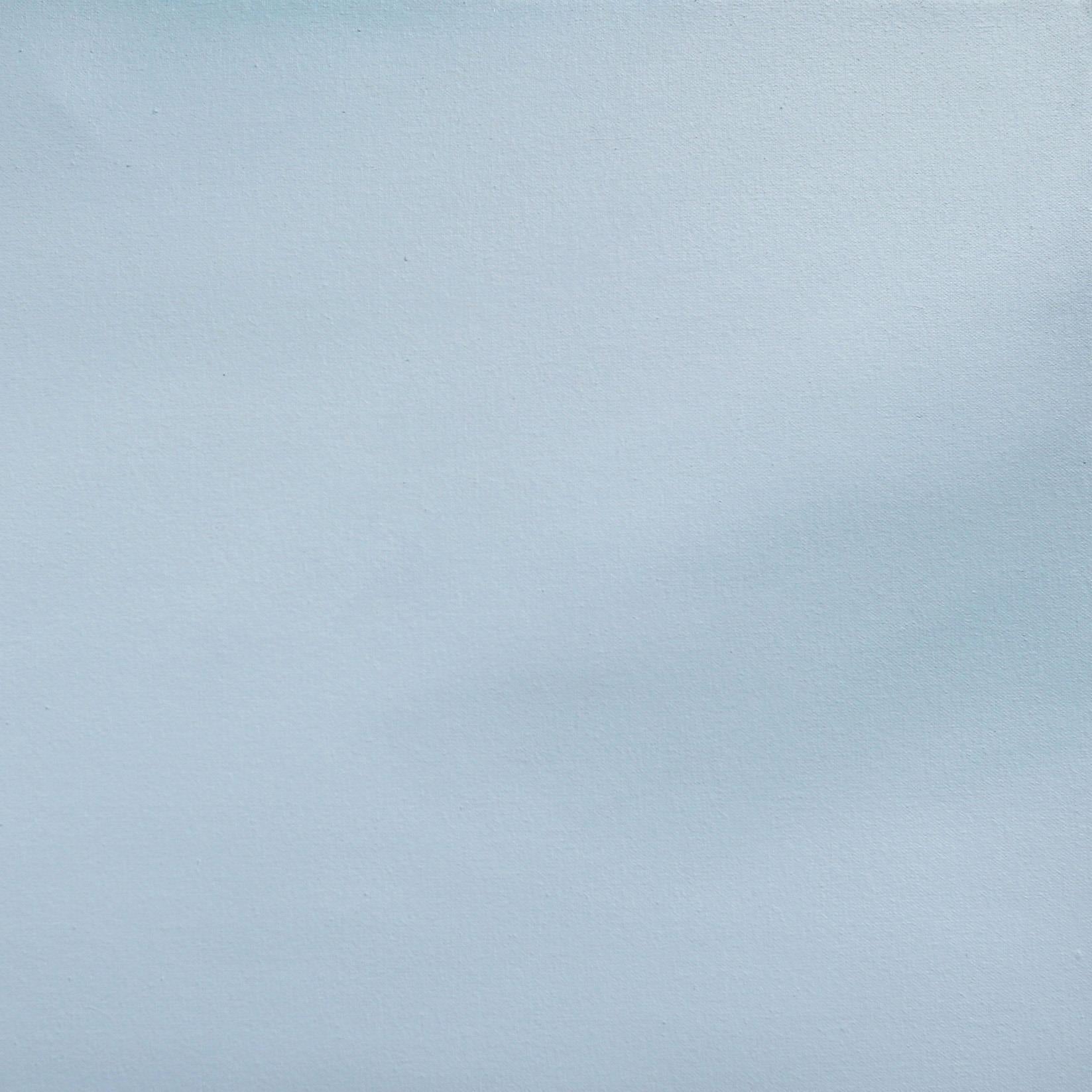 Untitled No. 566 - Framed Contemporary Minimalist Blue Artwork 1
