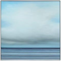 Ohne Titel Nr. 697 - Große abstrakte gerahmte Öl- Meereslandschaft von Jeremy Prim, Original