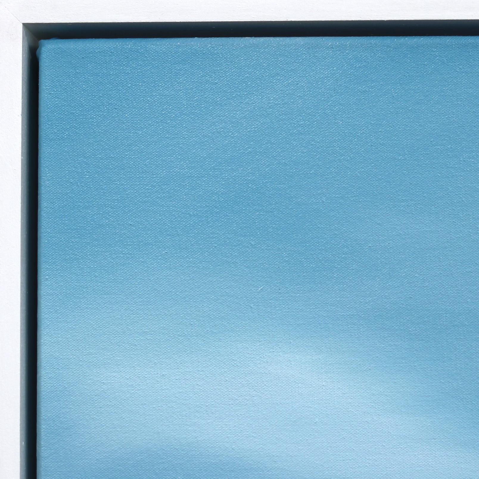 Untitled No. 704 - Œuvre d'art contemporaine encadrée Océan Ciel Bleu Minimaliste - Contemporain Painting par Jeremy  Prim