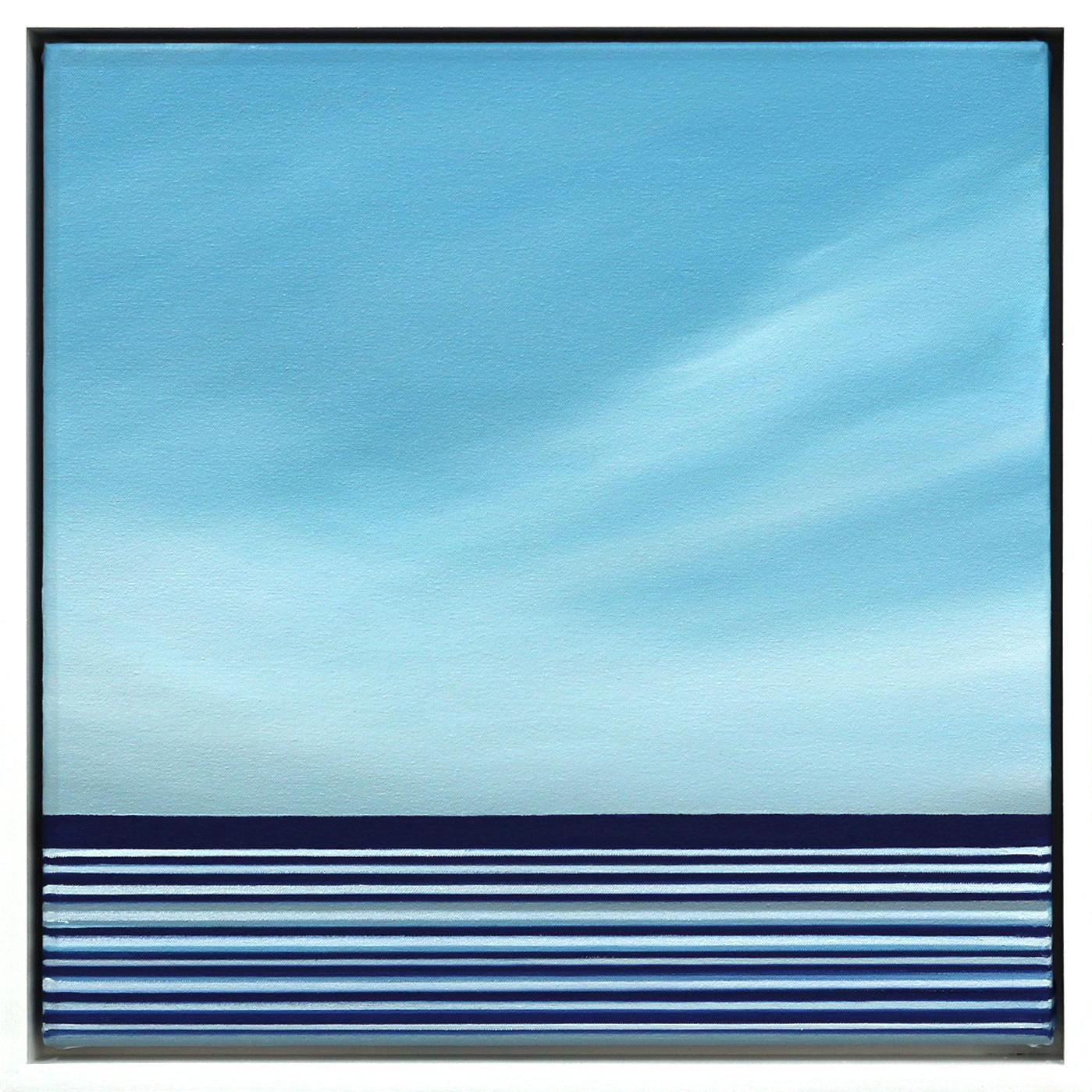 "Untitled No. 729" - Original Framed Oil Abstract Seascape by Jeremy Prim