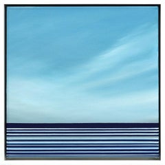 "Untitled No. 729" - Original Framed Oil Abstract Seascape by Jeremy Prim