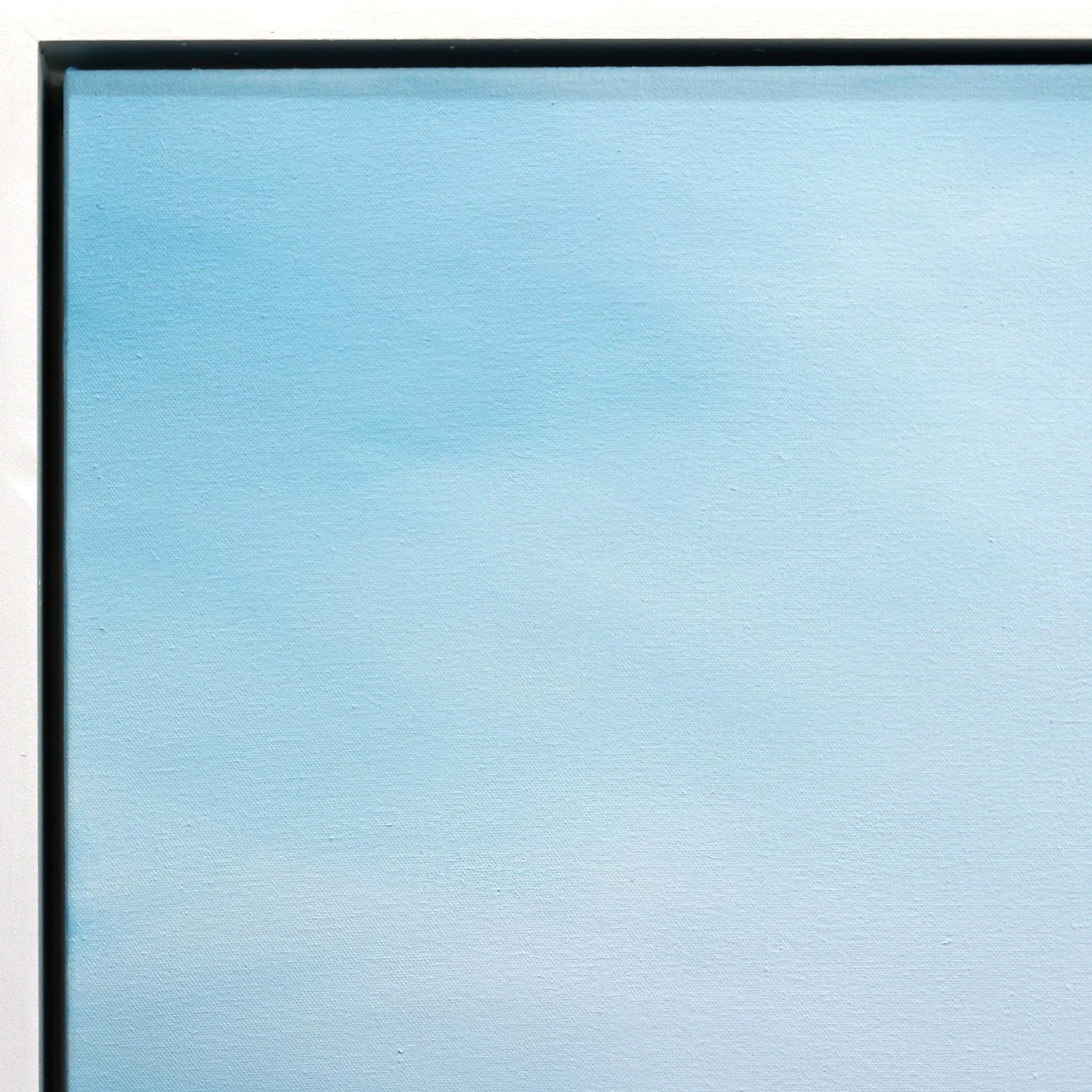 Untitled No. 762 - Framed Contemporary Minimalist Blue Landscape Ocean Artwork For Sale 6