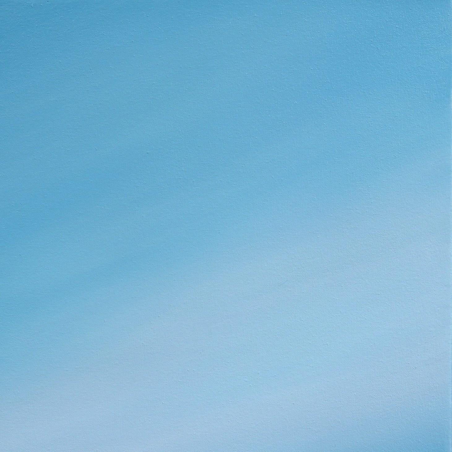 Untitled No. 763 - Framed Contemporary Minimalist Blue Artwork For Sale 3