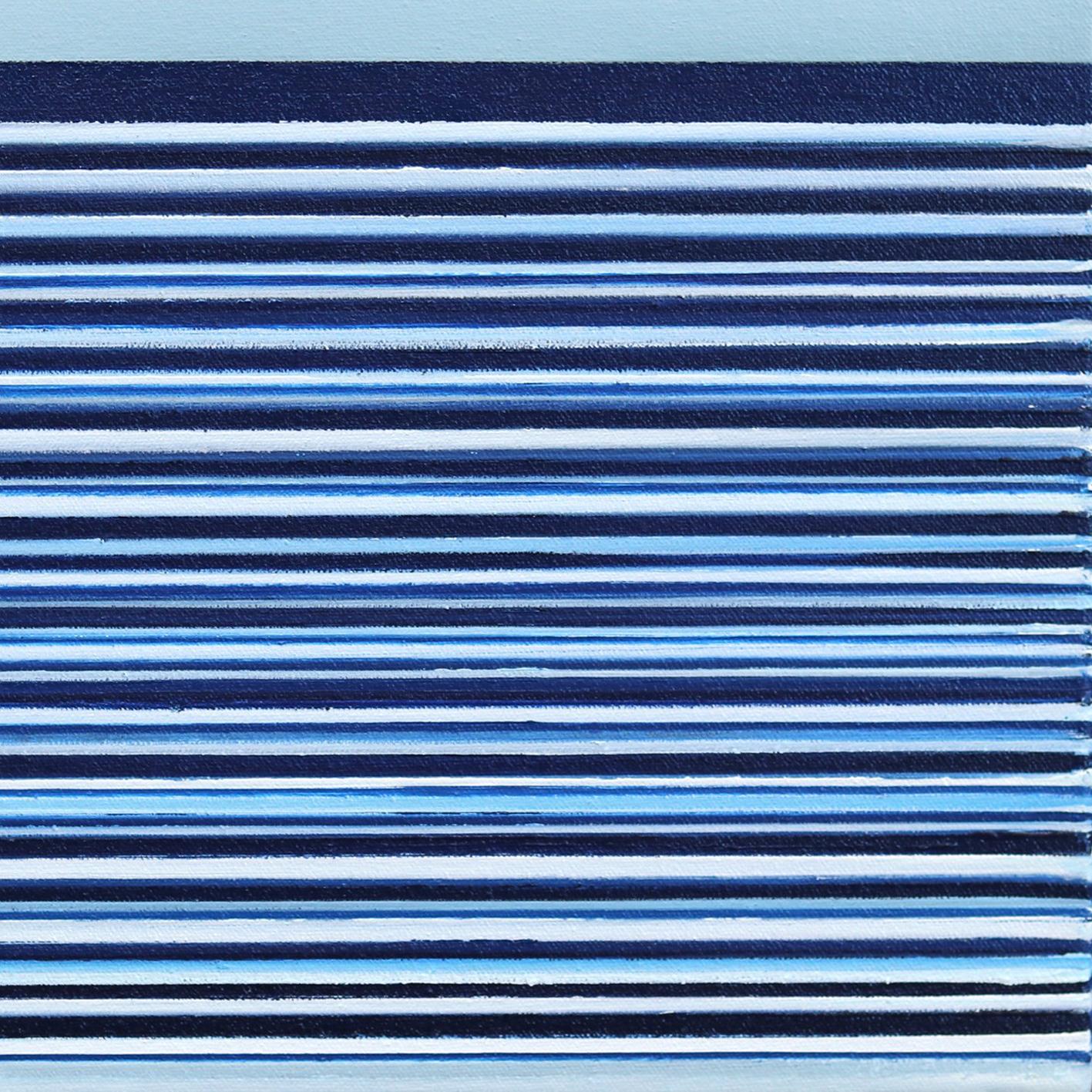 Untitled No. 769 - Framed Contemporary Minimalist Blue Ocean Landscape Artwork For Sale 5