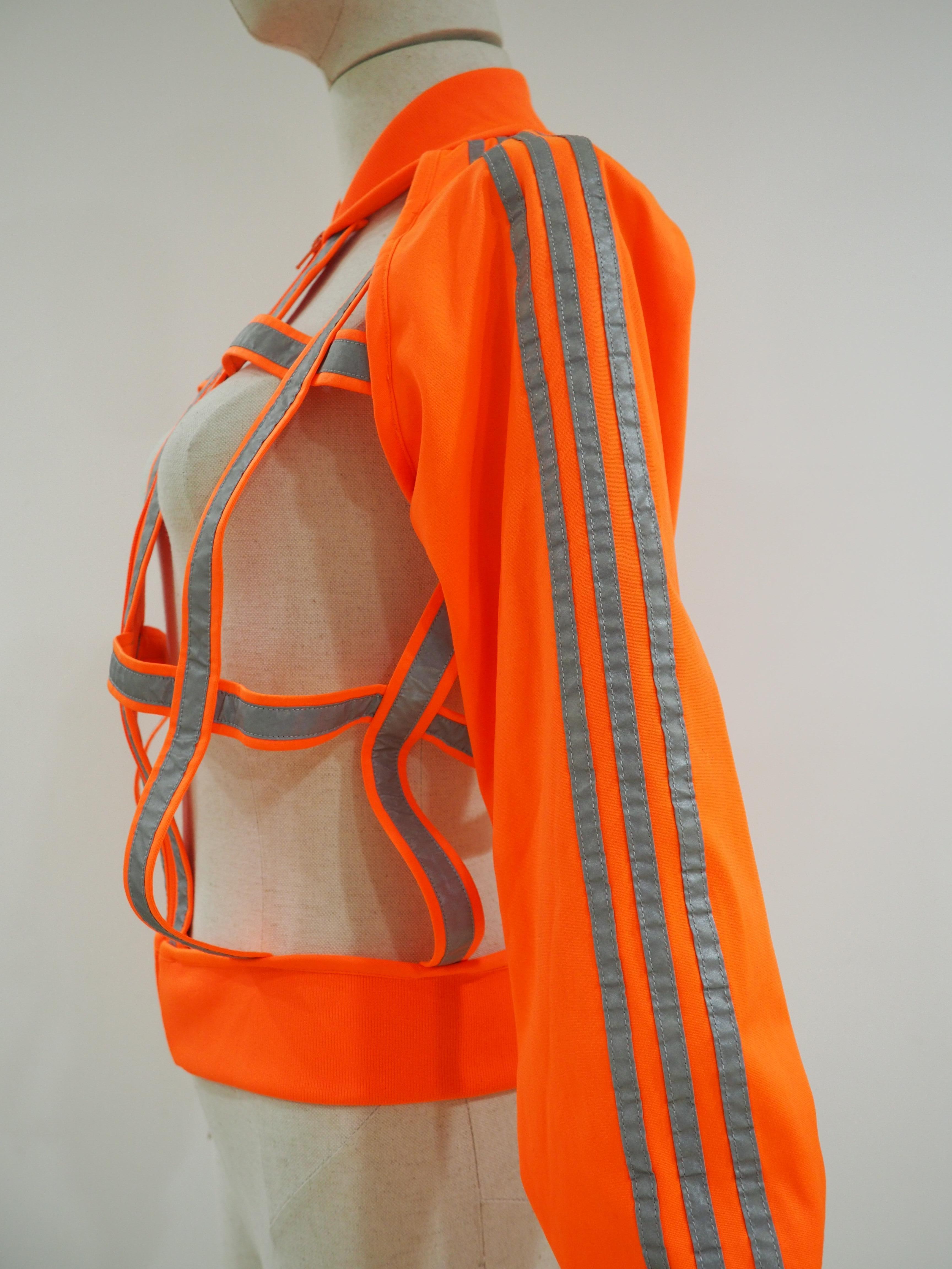 adidas orange jacket