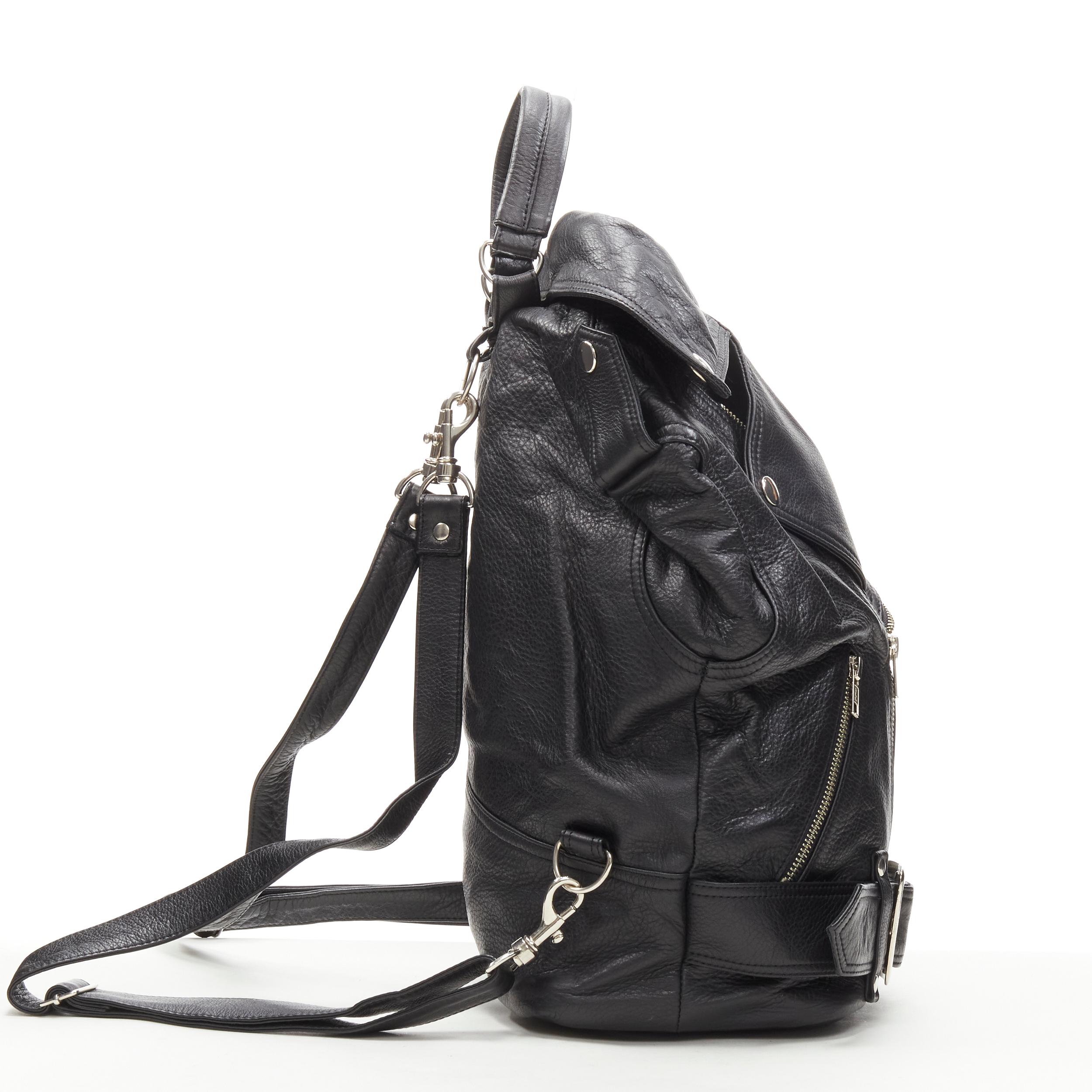 leather jacket backpack