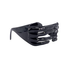 Jeremy Scott by Linda Farrow Lunettes de soleil noires JS/HANDS/1 Hands