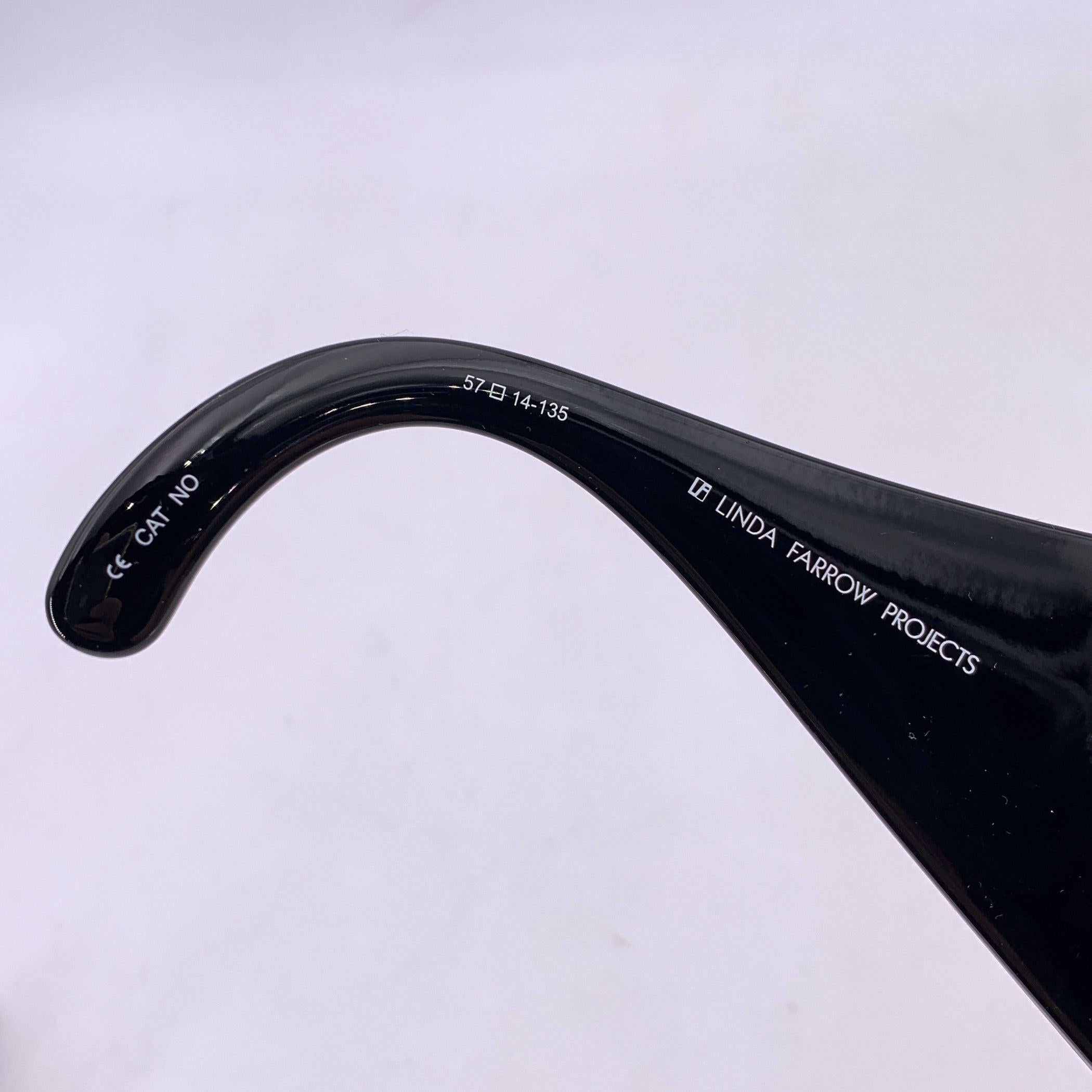 Nero Occhiali da sole Jeremy Scott by Linda Farrow neri JS/HANDS/1 Hands in vendita