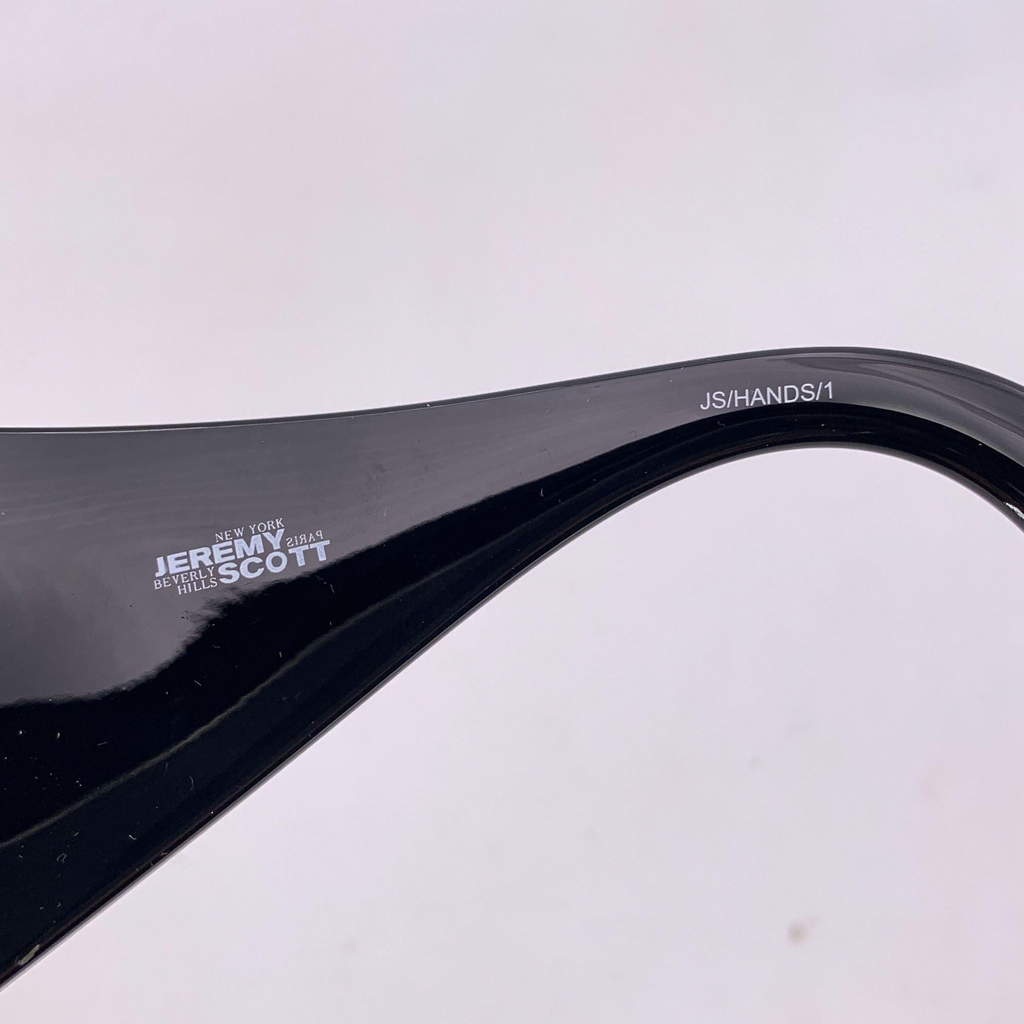 Occhiali da sole Jeremy Scott by Linda Farrow neri JS/HANDS/1 Hands In condizioni ottime in vendita a Rome, Rome
