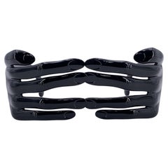 Jeremy Scott by Linda Farrow Black JS/HANDS/1 Hands Sunglasses
