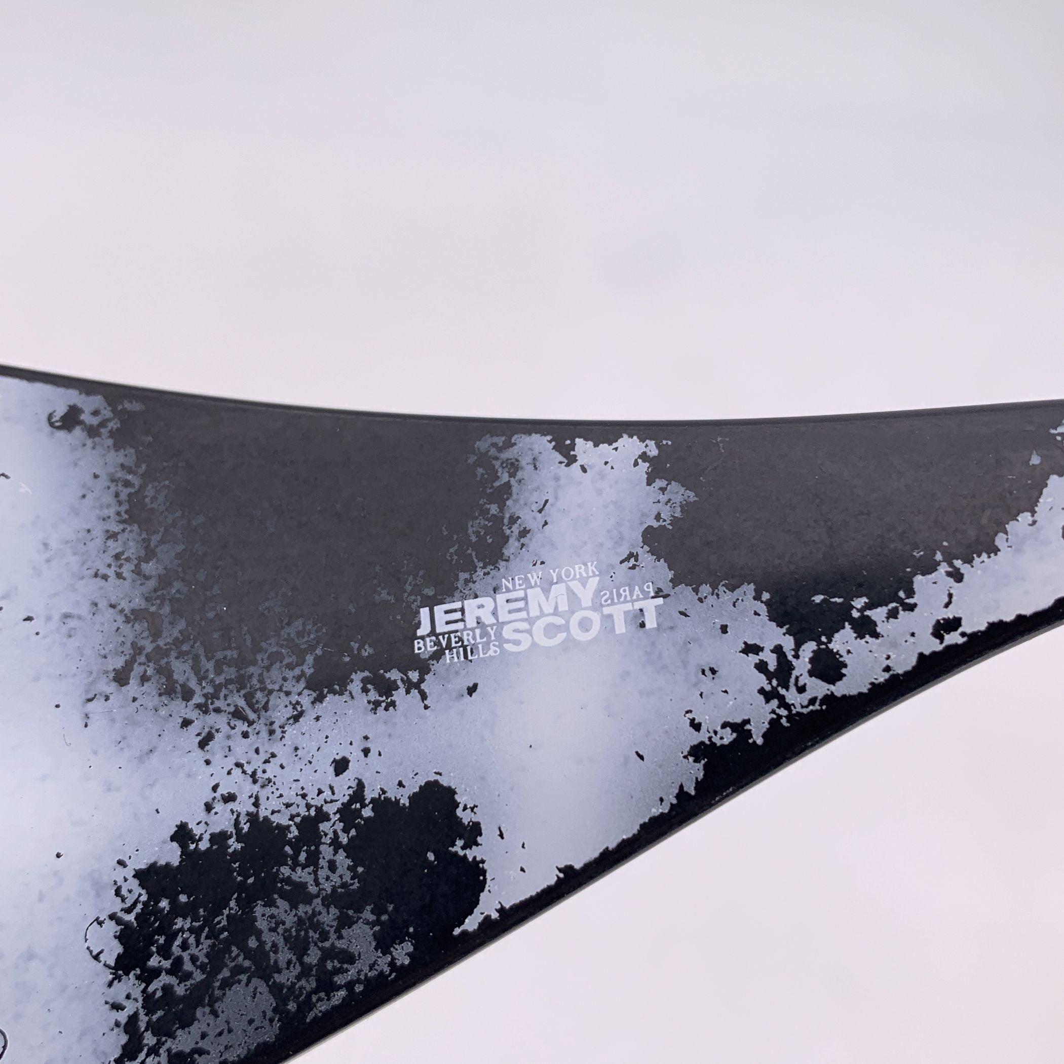 Grigio Occhiali da sole Jeremy Scott by Linda Farrow Nero Bianco JS/HANDS/6 Hands in vendita