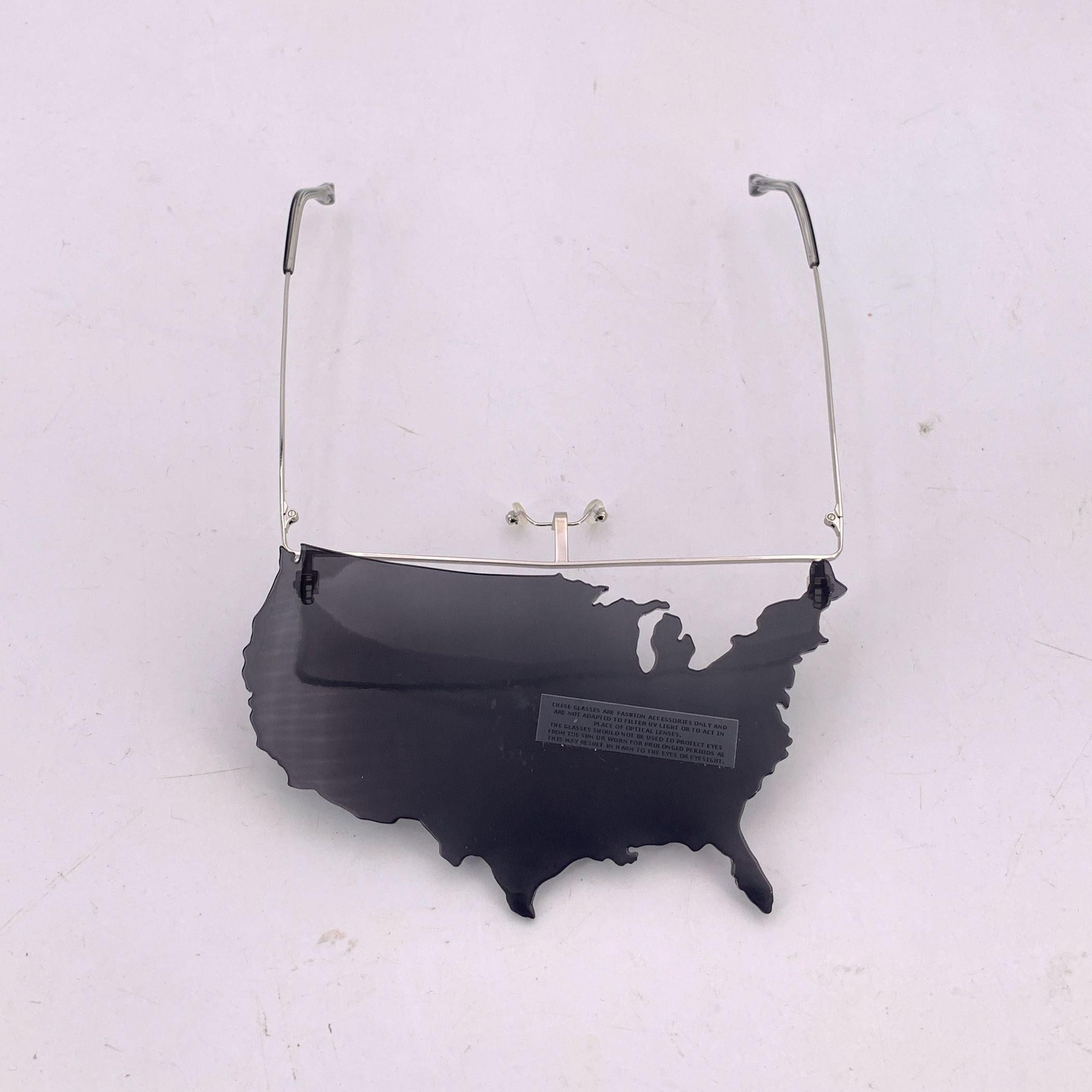 da uomo o donna Occhiali da sole Jeremy Scott by Linda Farrow One Piece USA JS/Map/1 in vendita