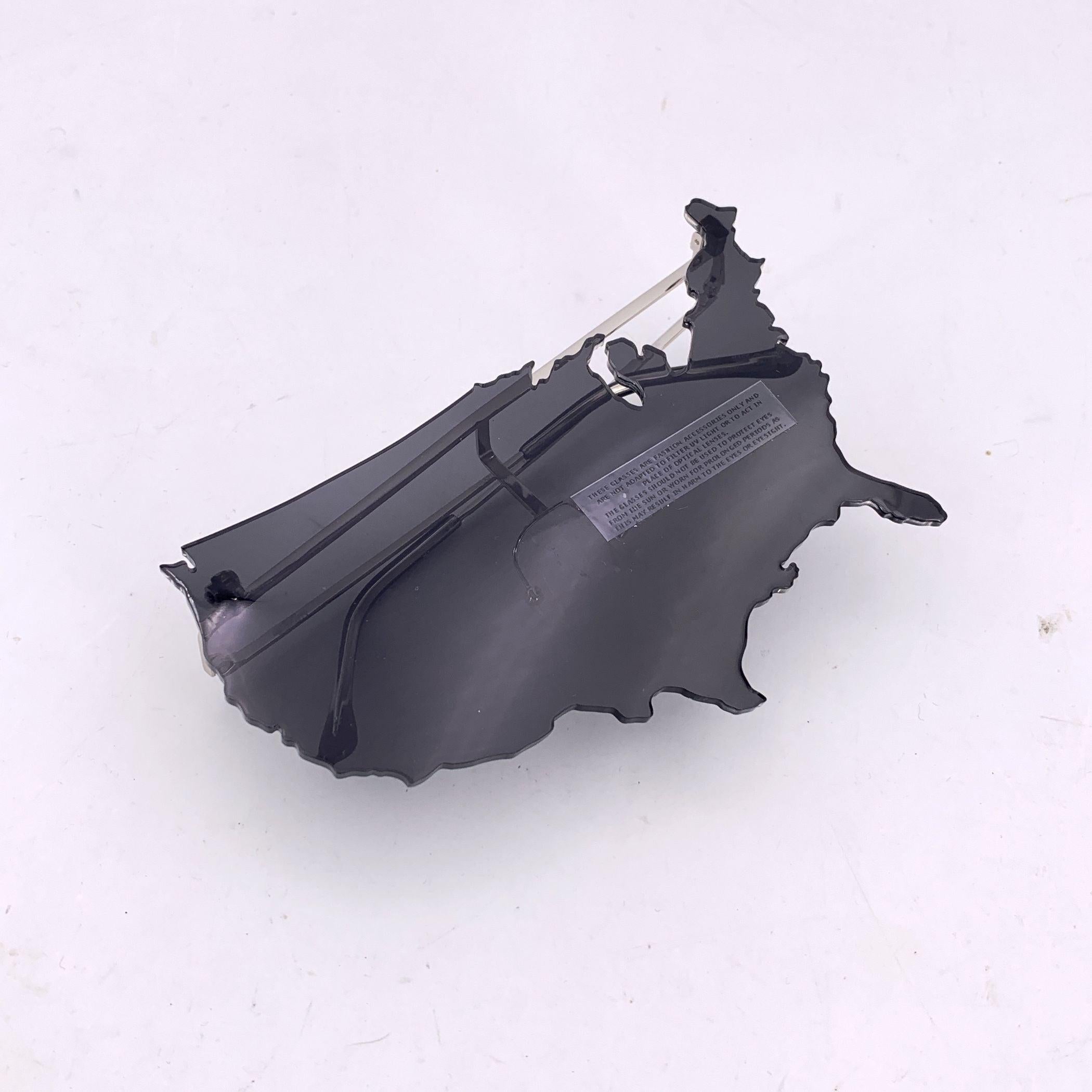 Occhiali da sole Jeremy Scott by Linda Farrow One Piece USA JS/Map/1 in vendita 1