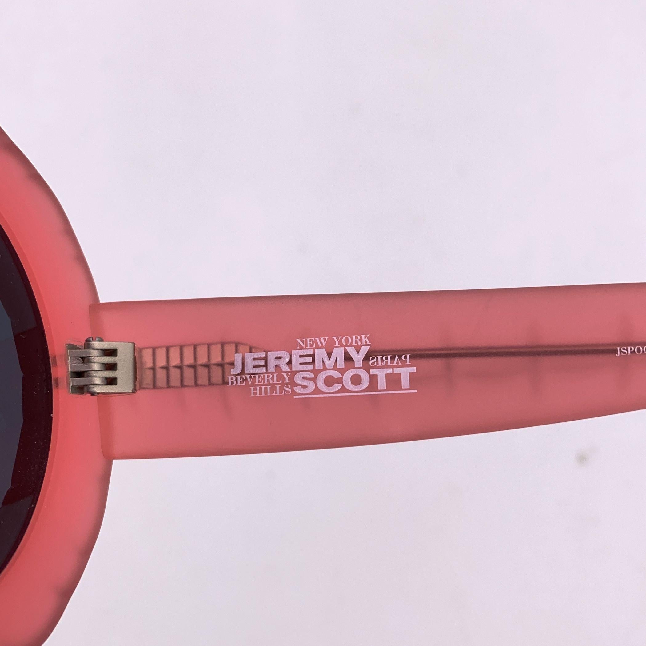 Jeremy Scott by Linda Farrow Gafas de sol JSPool/4 oversize rosa 145 mm en venta 1