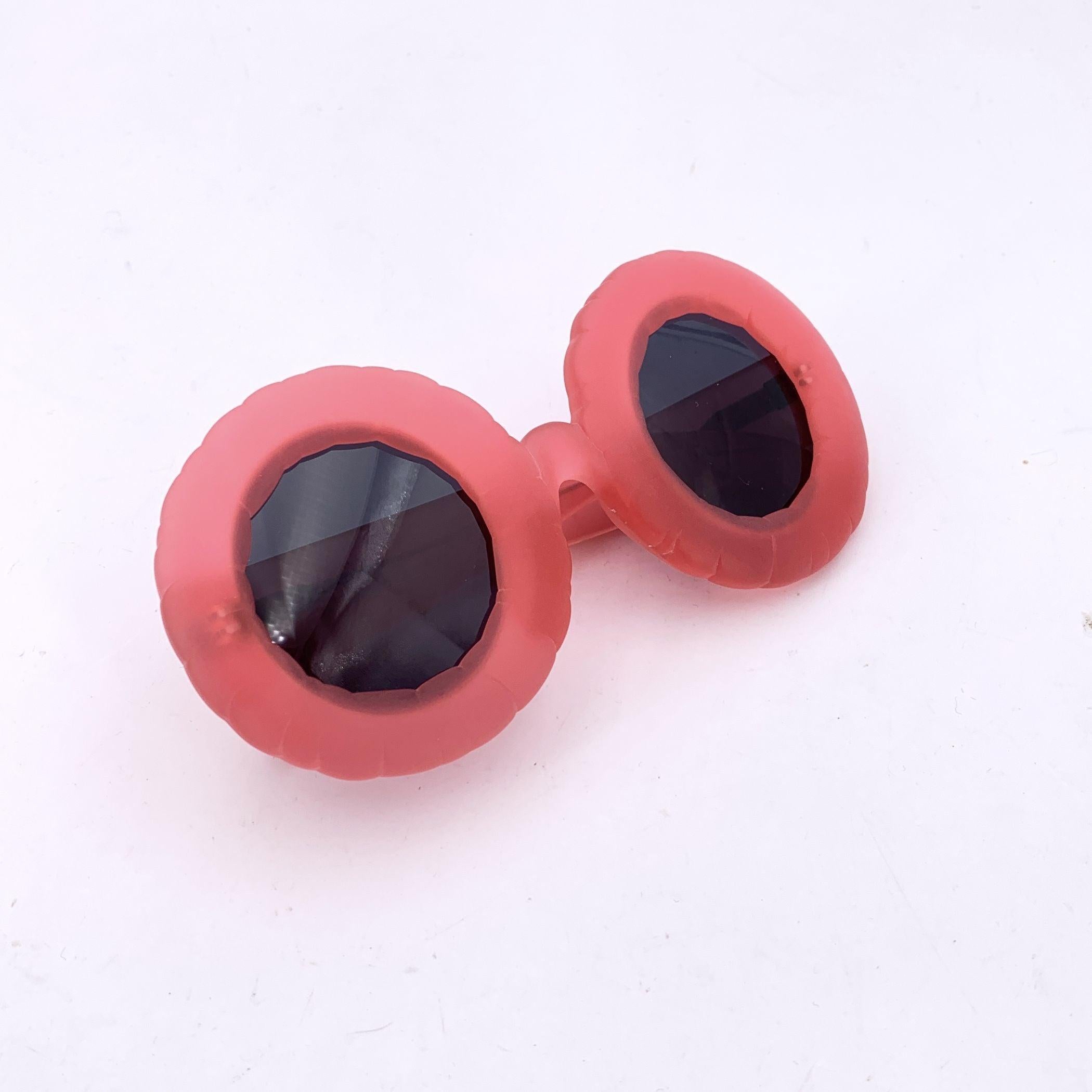 Jeremy Scott by Linda Farrow Gafas de sol JSPool/4 oversize rosa 145 mm en venta 2