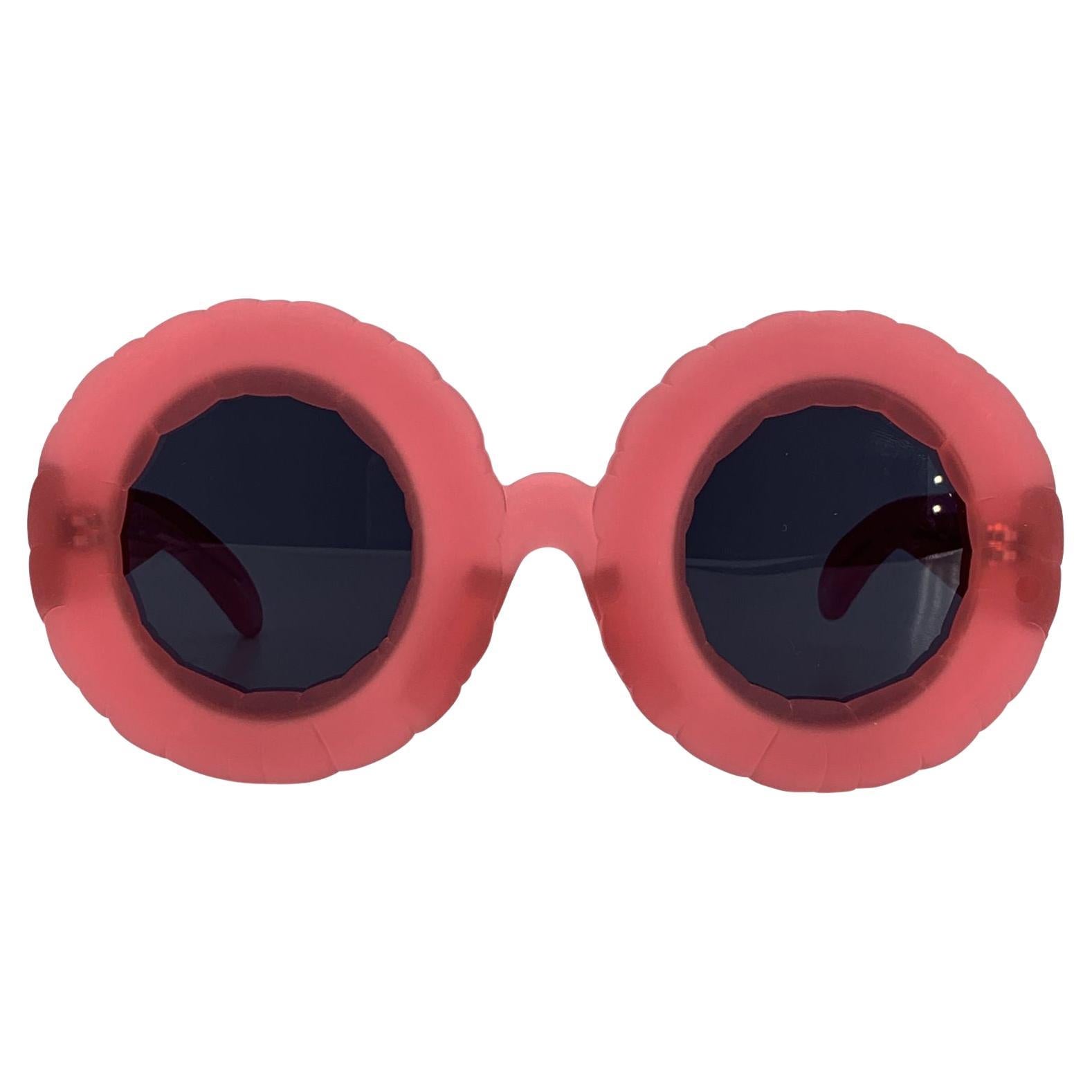 Occhiali da sole Jeremy Scott by Linda Farrow Pink Oversize JSPool/4 145 mm